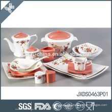 Eco-friendly modern style low price porcelain luxury dinner set